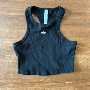 ALO Yoga aspire Black Tank Top
